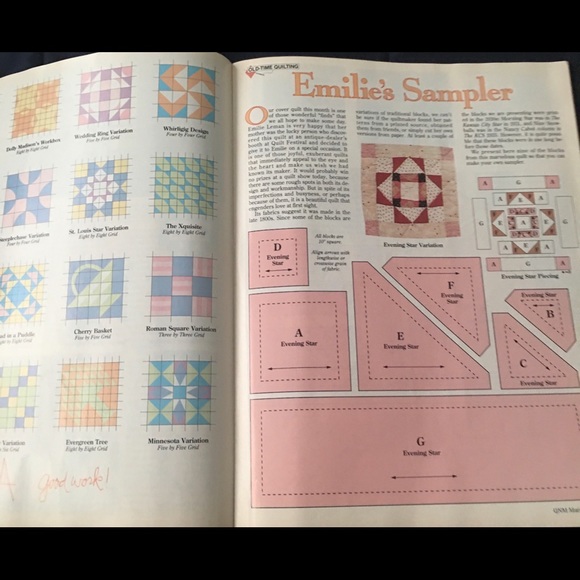 Quilter's Newsletter Magazine March 1995 Issue 270 Quilting Sewing Patterns. - Picture 8 of 13